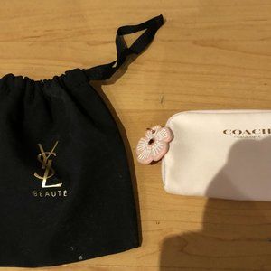 Coach and yves saint laurent pouch set